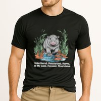 Unbothered Moo Deng Bouncy Pig Meme Cute Baby Hippo Viral Performance Shirt