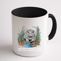 Unbothered Moo Deng Bouncy Pig Meme Cute Baby Hippo Viral Mug