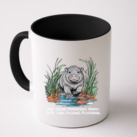 Unbothered Moo Deng Bouncy Pig Meme Cute Baby Hippo Viral Mug