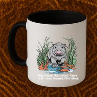 Unbothered Moo Deng Bouncy Pig Meme Cute Baby Hippo Viral Mug