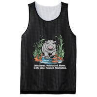 Unbothered Moo Deng Bouncy Pig Meme Cute Baby Hippo Viral Mesh Reversible Basketball Jersey Tank