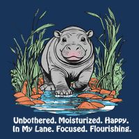 Unbothered Moo Deng Bouncy Pig Meme Cute Baby Hippo Viral Infant Baby Jersey Bodysuit