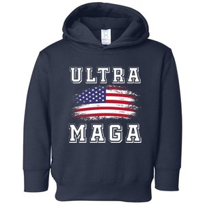 Ultra Maga Donald Trump American Pro Freedom Ultra MAGA Toddler Hoodie