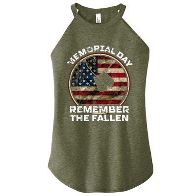 US Memorial Day Remember The Fallen Women’s Perfect Tri Rocker Tank