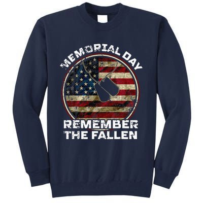 US Memorial Day Remember The Fallen Tall Sweatshirt