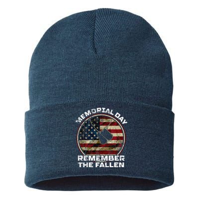 US Memorial Day Remember The Fallen Sustainable Knit Beanie