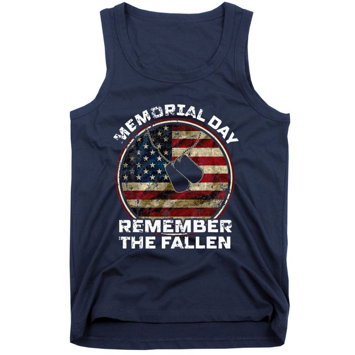 US Memorial Day Remember The Fallen Tank Top