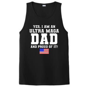 Ultra MAGA Dad And Proud Of It USA Pride Fathers Day 2022 PosiCharge Competitor Tank