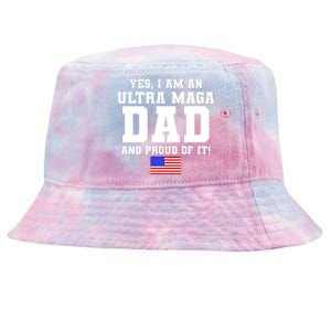 Ultra MAGA Dad And Proud Of It USA Pride Fathers Day 2022 Tie-Dyed Bucket Hat