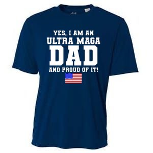 Ultra MAGA Dad And Proud Of It USA Pride Fathers Day 2022 Cooling Performance Crew T-Shirt