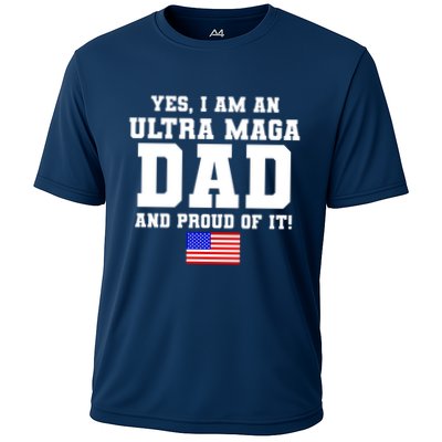 Ultra MAGA Dad And Proud Of It USA Pride Fathers Day 2022 Performance Shirt