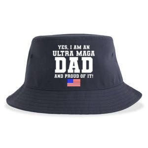 Ultra MAGA Dad And Proud Of It USA Pride Fathers Day 2022 Sustainable Bucket Hat