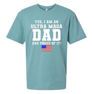 Ultra MAGA Dad And Proud Of It USA Pride Fathers Day 2022 Sueded Cloud Jersey T-Shirt