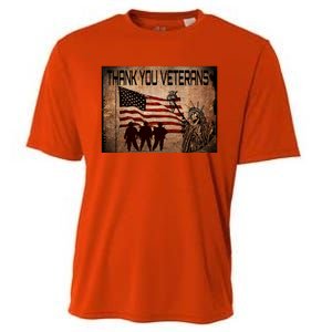 Usa Memorial Day Military Veterans Day We Thank You Funny Gift Cooling Performance Crew T-Shirt