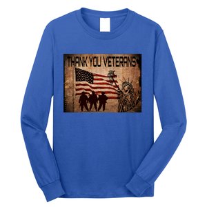 Usa Memorial Day Military Veterans Day We Thank You Funny Gift Long Sleeve Shirt