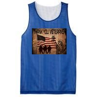 Usa Memorial Day Military Veterans Day We Thank You Funny Gift Mesh Reversible Basketball Jersey Tank