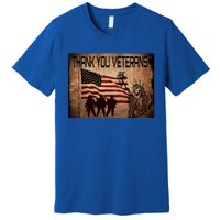 Usa Memorial Day Military Veterans Day We Thank You Funny Gift Premium T-Shirt