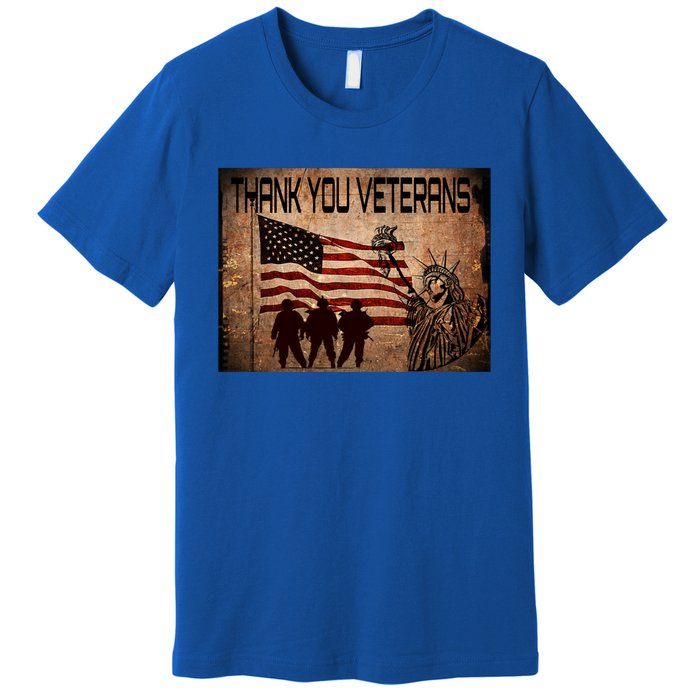 Usa Memorial Day Military Veterans Day We Thank You Funny Gift Premium T-Shirt