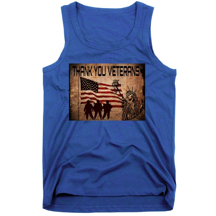 Usa Memorial Day Military Veterans Day We Thank You Funny Gift Tank Top