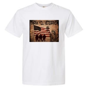 Usa Memorial Day Military Veterans Day We Thank You Funny Gift Garment-Dyed Heavyweight T-Shirt