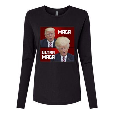 Ultra Maga Donald J Trump Ultra Maga 1 Womens Cotton Relaxed Long Sleeve T-Shirt