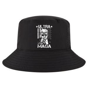 Ultra Maga Donald Trump USA Flag Cool Comfort Performance Bucket Hat