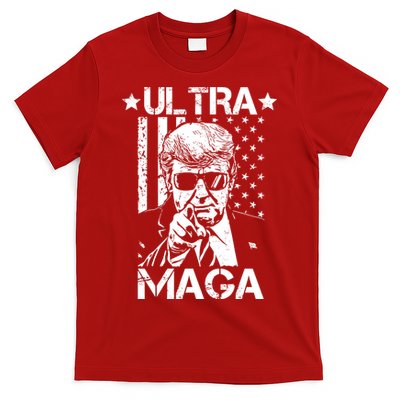 Ultra Maga Donald Trump USA Flag T-Shirt