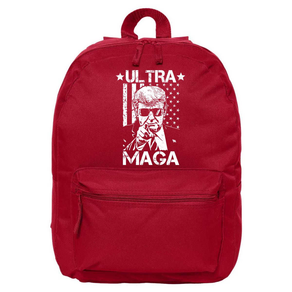 Ultra Maga Donald Trump USA Flag 16 in Basic Backpack