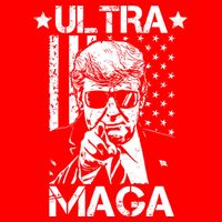 Ultra Maga Donald Trump USA Flag 16 in Basic Backpack