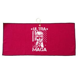 Ultra Maga Donald Trump USA Flag Large Microfiber Waffle Golf Towel