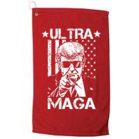 Ultra Maga Donald Trump USA Flag Platinum Collection Golf Towel