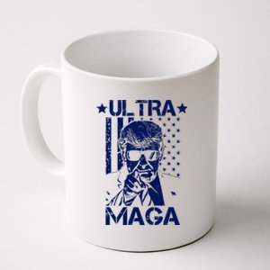 Ultra Maga Donald Trump USA Flag Coffee Mug