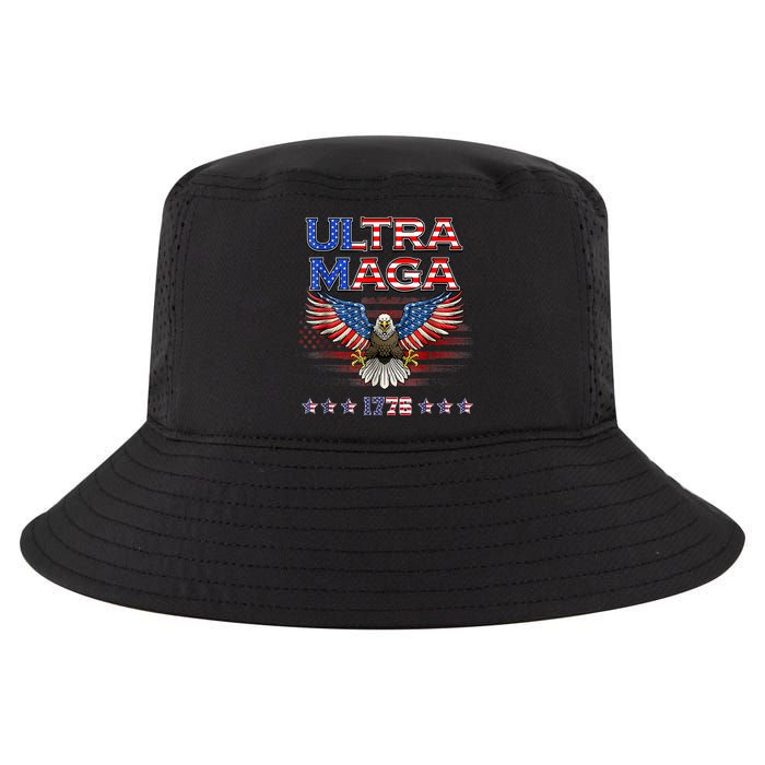 Ultra Mega Eagle 2022, Ultra Maga Tee AMERICAN, FLAG, EAGLE Cool Comfort Performance Bucket Hat
