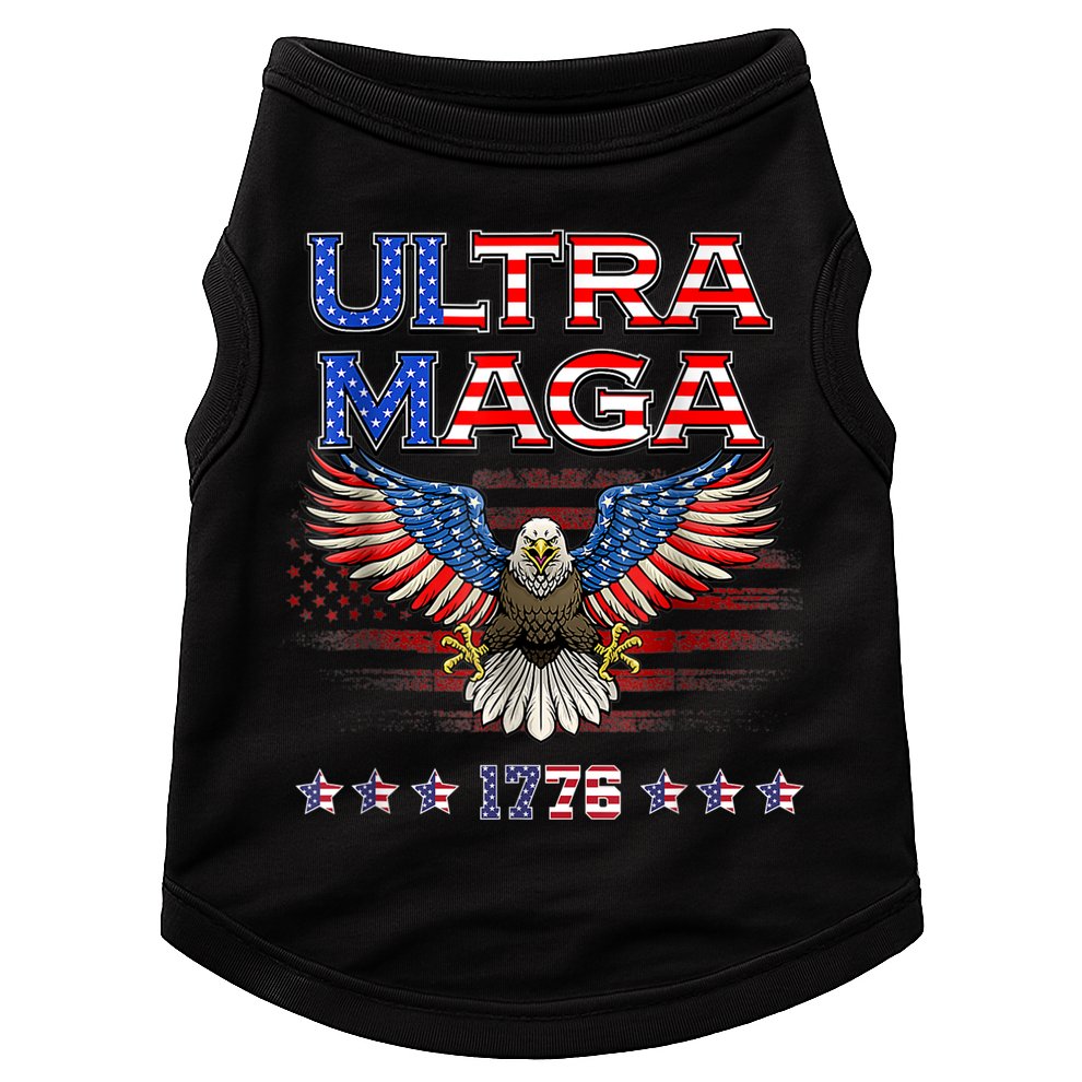 Ultra Mega Eagle 2022, Ultra Maga Tee AMERICAN, FLAG, EAGLE Doggie Tank