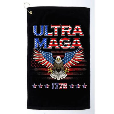 Ultra Mega Eagle 2022, Ultra Maga Tee AMERICAN, FLAG, EAGLE Golf Towel