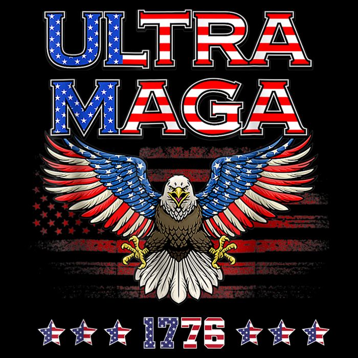 Ultra Mega Eagle 2022, Ultra Maga Tee AMERICAN, FLAG, EAGLE Wool Snapback Cap