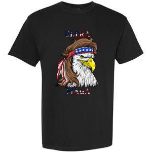 ultra maga eagle mullet merica 4th of july american flag Garment-Dyed Heavyweight T-Shirt