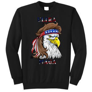 ultra maga eagle mullet merica 4th of july american flag Sweatshirt