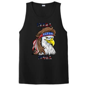 ultra maga eagle mullet merica 4th of july american flag PosiCharge Competitor Tank