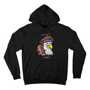 ultra maga eagle mullet merica 4th of july american flag Tall Hoodie