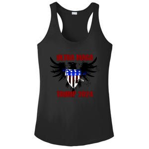 Ultra MAGA Eagle Grunge Splatter Trump 2024 Anti Biden Ladies PosiCharge Competitor Racerback Tank