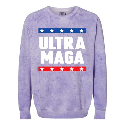 Ultra Maga: Embrace The Trump 2024 Wave Colorblast Crewneck Sweatshirt