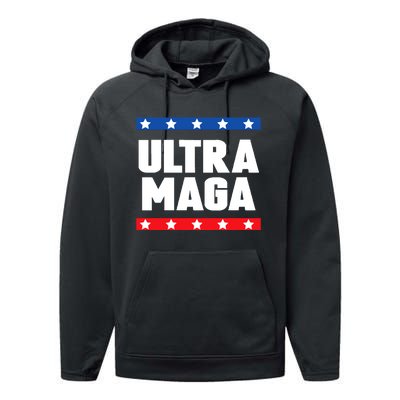 Ultra Maga: Embrace The Trump 2024 Wave Performance Fleece Hoodie