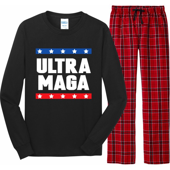 Ultra Maga: Embrace The Trump 2024 Wave Long Sleeve Pajama Set