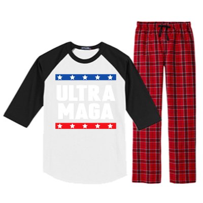 Ultra Maga: Embrace The Trump 2024 Wave Raglan Sleeve Pajama Set