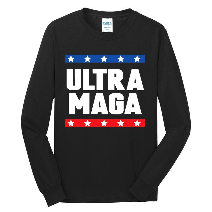 Ultra Maga: Embrace The Trump 2024 Wave Tall Long Sleeve T-Shirt