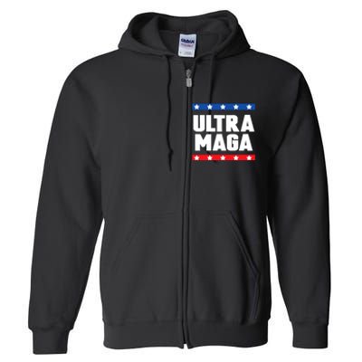 Ultra Maga: Embrace The Trump 2024 Wave Full Zip Hoodie