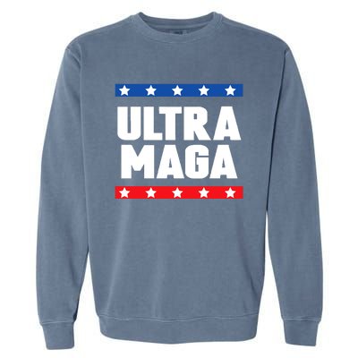 Ultra Maga: Embrace The Trump 2024 Wave Garment-Dyed Sweatshirt