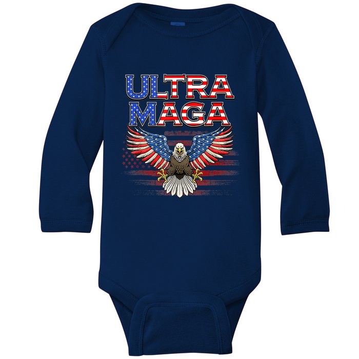 Ultra Mega Eagle 2022 Baby Long Sleeve Bodysuit