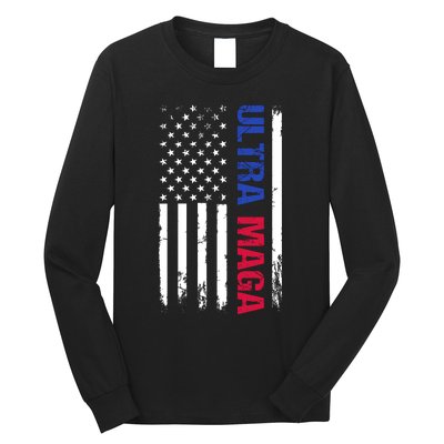 Ultra Maga Flag Long Sleeve Shirt